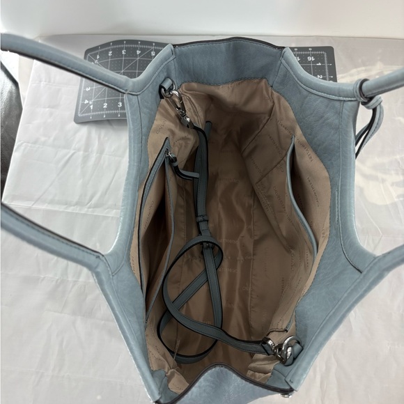 Calvin Klein Gabrianna Slim Tote Product Blue Handbag Purse Shoulder Bag - Picture 6 of 11